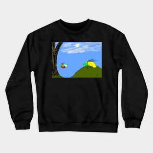 Purdy picturing living in Yiayia’s Fairy Tale Village 🎈 Crewneck Sweatshirt